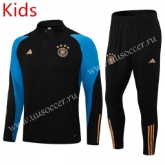 2023-24 Ajax Black  Kids/Youth Soccer Tracksuit Uniform-411