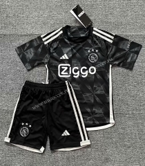 2023-24  Ajax 2nd Away Black kids Soccer Uniform