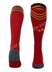 2023-24 Roma Home Red kids Soccer Socks
