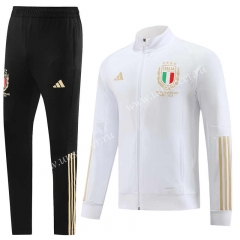 2023-24 Italy White  Soccer jacket-LH