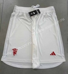 2023-24 Manchester United 2nd Away White  Thailand Soccer Shorts