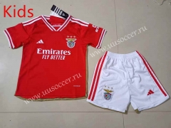 2023-2024 Benfica Home Red Kids/Youth Soccer Uniform-507