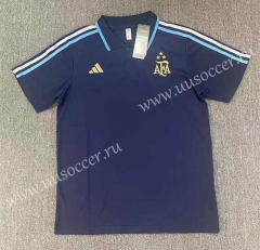 2023-24 Argentina Royal  Blue Thailand Polo Shirts -709