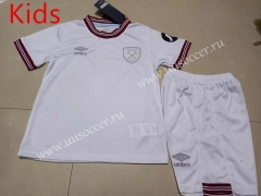2023-24 West Ham United Away White  kids Soccer Uniform-507