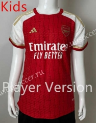 (Without Shorts) Player Version 2023-2024 Arsenal Home Red Thailand Kids/Youth Soccer jersey-SJ