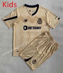 2023-24  Porto Away Yellow   kids Soccer Uniform-AY