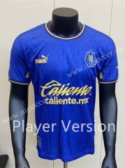 200th Anniversary Edition Player version2023-24  Deportivo Guadalajara Blue Thailand Soccer Jersey AAA-5698