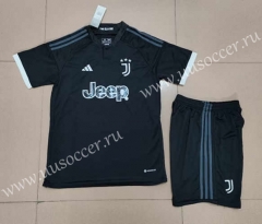 2023-24 Juventus Black  Soccer Uniform-718
