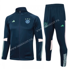 2023-24 Ajax Royal Blue Thailand Soccer Jacket Uniform-815
