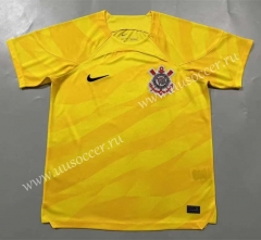 (S-4XL) 2023-2024 Corinthians Gaolkeeper Yellow Thailand Soccer Jersey AAA-908