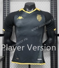 Player Version 2023-2024 Monaco Away Black Thailand Soccer Jersey AAA-888