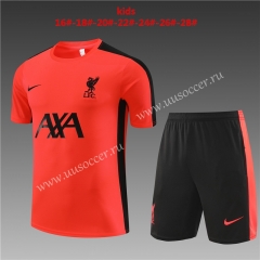 2023-2024 Liverpool Orange Kids/Youth Soccer Uniform-418