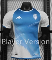 Player Version 2023-2024 Monaco Blue Thailand Soccer Jersey AAA-888