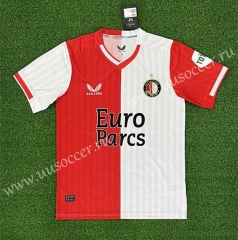 (S-4XL) 2023-2024 Feyenoord Rotterdam Home Red&White Thailand Soccer Jersey AAA-403