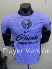 Player Version 2023-2024 Club America 2nd Away Purple Thailand Soccer Jersey AAA-5698