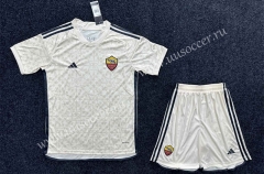 2023-2024 Roma Away White Soccer Uniform-GB