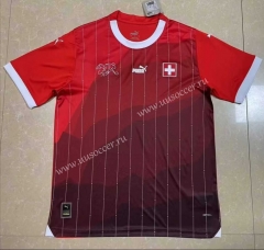 (s-4xl)23-24 Switzerland Home Red Thailand Soccer Jersey AAA-818