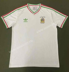 Retro Version 1985 Mexico White Thailand Soccer Jersey AAA-422