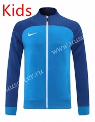 23-24 Nike Cai Blue Thailand Kids/Youth Soccer Jacket-LH