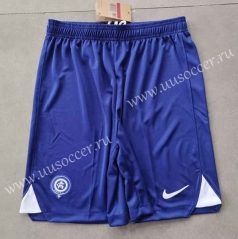 2023-2024 Atletico Madrid Away Blue Thailand Soccer Shorts