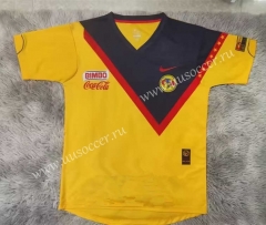 Retro Version 1916-2006 Club America Yellow Thailand Soccer Jersey AAA-9755