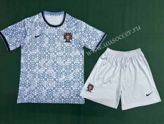 2024-2025 Portugal Light Blue Soccer Uniform-6748