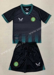 2023-2024 Ireland 3rd Away Black Soccer Uniform-AY