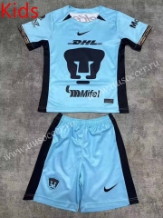 2023-2024 Pumas UNAM 2nd Away Blue Kids/Youth Soccer Uniform-2386