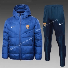 2023-2024 Barcelona Bright Blue Cotton Suit With Hat-815