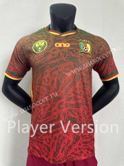 Player version 2024-25 Cameroon Red Thailand Soccer Jersey-2016