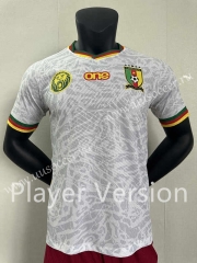 Player version 2024-25 Cameroon White  Thailand Soccer Jersey-2016