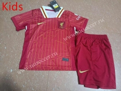 2024-25 Liverpool Home Red Kids/Youth Soccer Uniform-507