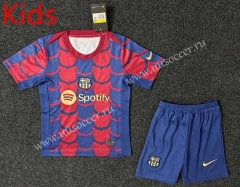 24-25  Barcelona Home Red&Blue Kids/Youth Soccer Uniform-GB