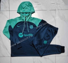 2023-2024 Barcelona Royal Blue Kid-Youth Soccer Tracksuit With Hat-815