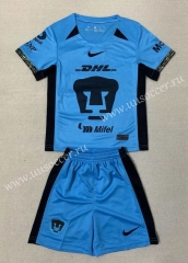 2023-2024 Pumas UNAM 2nd Away Blue Soccer Uniform-AY
