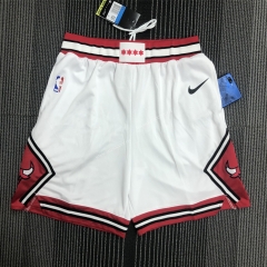 NBA Chicago Bull White Shorts-311