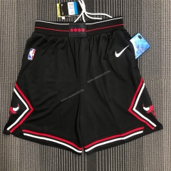 NBA Chicago Bull Black Shorts-311