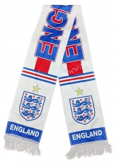 England White Soccer Scarf
