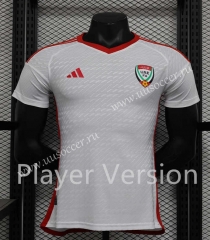 Player Version 2024-2025 UAE Home White Thailand Soccer Jersey AAA-888