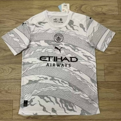 （s-4xl）2024-2025 Manchester City Special Version The Year Of Dragon Grey&White Thailand Soccer Jersey AAA-7209