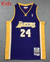 Los Angeles Lakers Purple #24 Kids/Youth NBA Jersey-1380