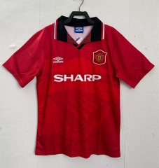 Retro Version 1994-1996 Manchester United Home Red Soccer Jersey AAA-1020