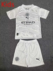 23-24 special edition Manchester City  White Kid/Youth Soccer Uniform-6850