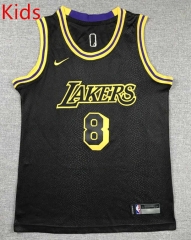 Los Angeles Lakers Black #8 Kids/Youth NBA Jersey-1380
