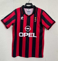 Retro Version 95-96 AC Milan Home Red&Black Thailand Soccer Jersey AAA-1020