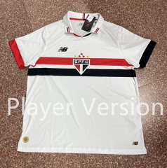 Player version 2024-2025 Sao Paulo Futebol Clube Home White Thailand Soccer Jersey AAA-888