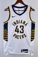 2024 Indiana Pacers Home White #43 NBA Jersey-311