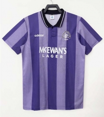 Retro Version 1993-1994 Rangers 2nd Away Purple Thailand Soccer Jersey AAA-811