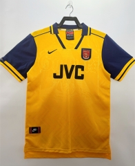Retro Version 96-97 Arsenal Away Yellow Thailand Soccer Jersey AAA-811