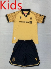 2024-25 Wrexham 2nd Away Yellow kids  Soccer Uniform-AY